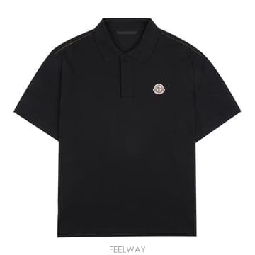 몽클레어 8A00024 89A16 999 로고 밴드 반팔 폴로 티셔츠