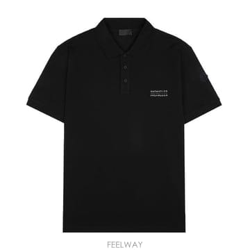 몽클레어 8A00009 89A16 999 로고 패치 피케 폴로 티셔츠