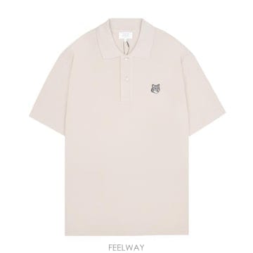 메종키츠네 PM00210KP0001 0447 폭스 헤드 컴포트핏 폴로 티셔츠