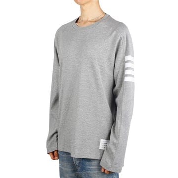 톰브라운 MJS245A 07323 055 사선완장 긴팔 티셔츠