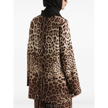 Dolce&Gabbana ��ü�ذ��ٳ� leo print charmeuse top 12188717875464 TP725553451��ü�ذ��ٳ� leo print charmeuse top 12188717875464 TP