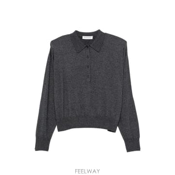 | Other Brand | The Frankie Shop padded shoulder polo top 12219448656136 TP7The Frankie Shop padded shoulder polo top 122194486561