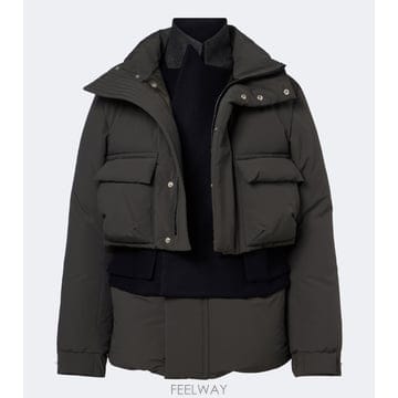 Sacai 26 FW ��ī�� ���̾�� �� Ʈ���� �ٿ� ��Ŷ TP58155239126 FW ��ī�� ���̾�� �� Ʈ���� �ٿ� ��Ŷ TP581552391