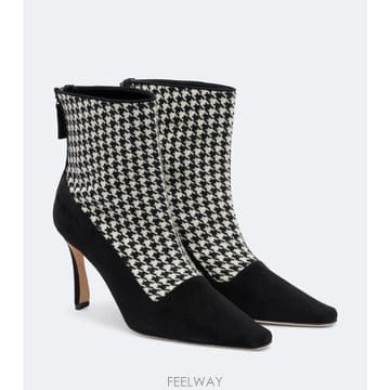 26 FW 마놀로 블라닉 Gosta 하운드투스 스웨이드 트리밍 앵클 부츠 TP581551270