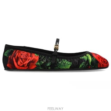 26 FW 돌체앤가바나 로즈 프린트 발레 플랫 HN6EJ CB0288A0709