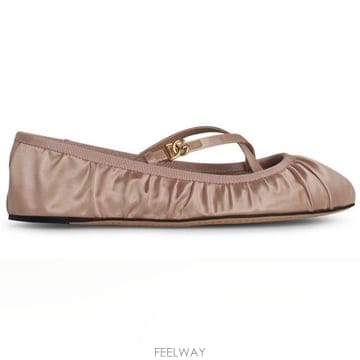 26 FW 돌체앤가바나 로고 버클 러칭 디테일 발레 플랫 8S904 CB0258AD160