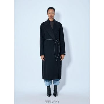 26 FW 스포트막스 여성 벨트 장식 울 오버코트 2622016011600 013 TP877329887