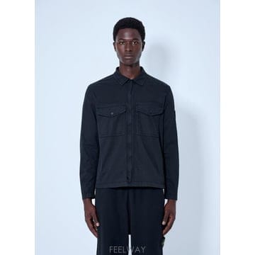 26 FW 스톤아일랜드 남성 Button Down Cotton Shirt sto0165068blk