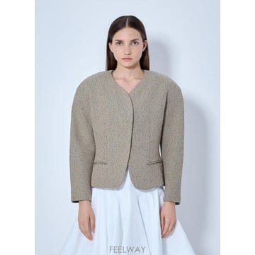 Jacquemus 26 FW ��ũ���� ���� La Petite Veste Ovalo Blazer jac0266005bei26 FW ��ũ���� ���� La Petite Veste Ovalo Blazer jac02