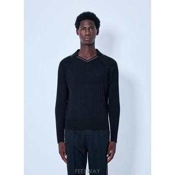 26 FW 웨일즈 보너 남성 루츠 폴로 셔츠 wbn0166006blk