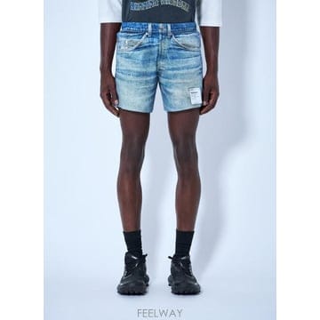 26 FW 새티스파이 남성 PeaceShell 5 Unlined Shorts sat0164013blu