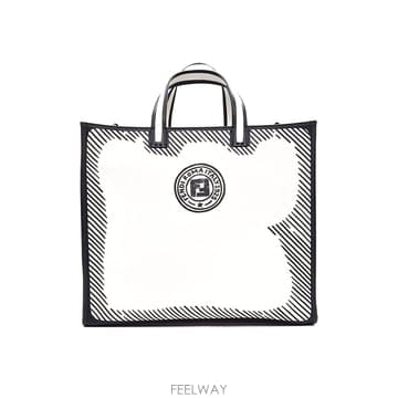 펜디 X 조슈아 바에스 프린팅 쇼퍼백 (8BH357) L613904