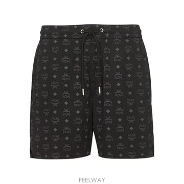 26 FW 엠씨엠 모노그램 프린트 쇼츠 MHPFAMM03BK TP458558722