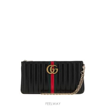 GUCCI [X45]���� A006X2AAG8N 1068 ���� Ŭ��ġ�� �Ŀ�ġ�� Black leather GG Marmo[X45]���� A006X2AAG8N 1068 ���� Ŭ��ġ�� �Ŀ�ġ�� Blac