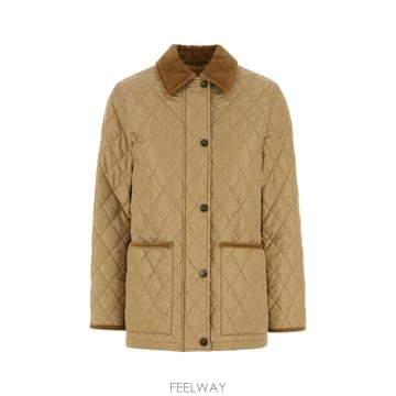 [X45]버버리 8107464 C1544 여성 자켓 베스트 블레이저 봄버 데님 Beige nylon jack