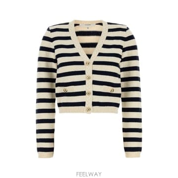 [X45]프레임 WE25KSW014 NAVMULNAM 여성 스웨터 니트 가디건 Embroidered cott
