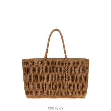[X45]더로우 W2154W27 TE 여성 크로스백 숄더백 미니백 탑핸들백 Raffia Georgica sh