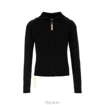 [X45]펜디 FZC183B1Q9 F0QA1 남성 스웨터 니트 가디건 Black wool blend card