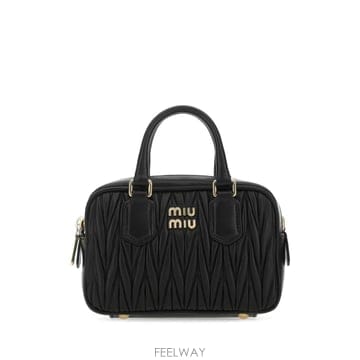 Miu Miu [X45]�̿�̿� 5BP077N88 F0002 ���� ��Ʈ�� ���۹� ž�ڵ�� �ڵ�� Black nappa le[X45]�̿�̿� 5BP077N88 F0002 ���� ��Ʈ�� ���۹� ž��