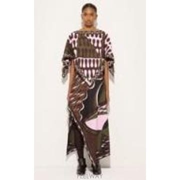 [G95]에밀리오푸치 6URW166U864060 여성 스커트 치마 SILK TWILL FOULARD MAXI