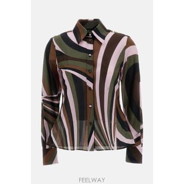 Emilio Pucci [G95]���и���Ǫġ 6URJ256U754012 ���� ���� ����콺 ���� COTTON MUSLIN SLIM[G95]���и���Ǫġ 6URJ256U754012 ���� ���� ����콺 ��
