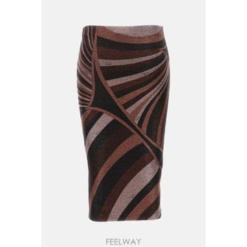 [G95]에밀리오푸치 6UJV106U867011 여성 스커트 치마 LUREX MIDI SKIRT