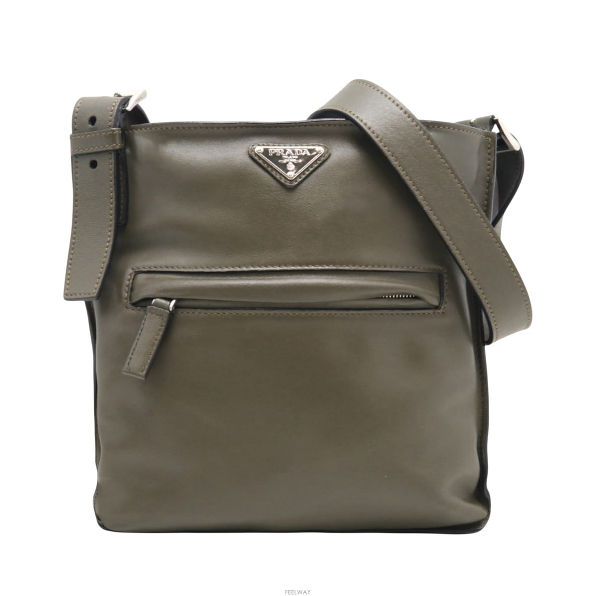 PRADA [�����߰���ǰ������] ����� BT978L �ﰢ�ΰ� �޽��� ũ�ν��� ���� B+[�����߰���ǰ������] ����� BT978L �ﰢ�ΰ� �޽��� ũ