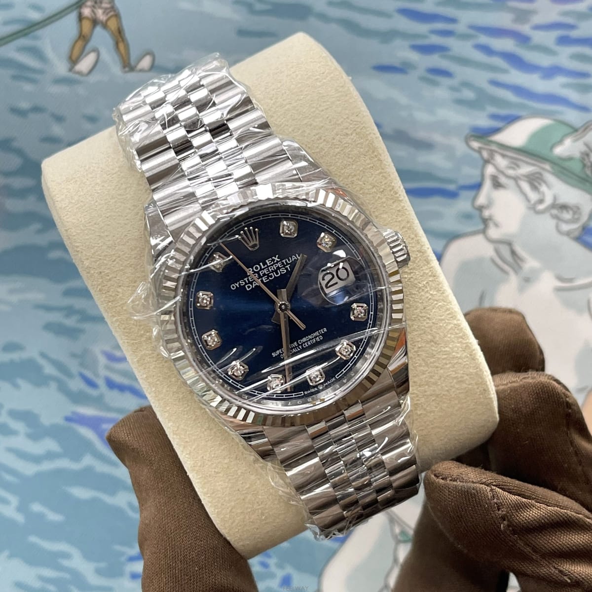 Rolex ������*����*�ѷ��� ��������Ʈ 36mm ���̾� 10p û�� ����� 126234������*����*�ѷ��� ��������Ʈ 36mm ���̾� 10p û�� ��