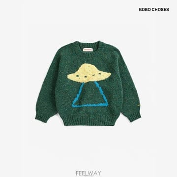 보보쇼즈 26FW made in Spain Pixel Abduction 자카드 맨투맨 스웨터 B226AC088
