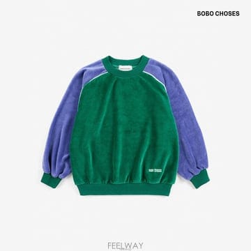 보보쇼즈 26FW made in Spain Color Block 테리 맨투맨 스웨터 B226AC139