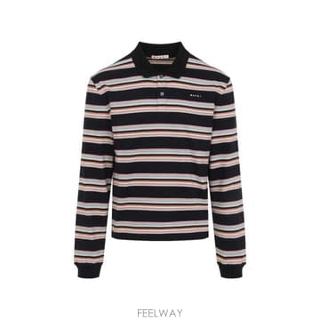 26FW 마르니 폴로 티셔츠 POJY0003LSUTC682 STV18 PALE MINT