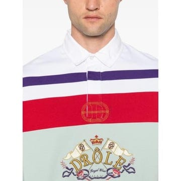26FW 드롤드무슈 폴로 티셔츠 PL184 CO248 NAVY WHITE