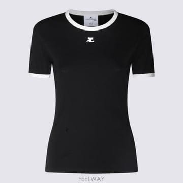 COURREGES 26FW ������ ���� Ƽ���� VESJTS017 JS00709901 BLACK HERITAGE WHITE26FW ������ ���� Ƽ���� VESJTS017 JS00709901 BLACK HER