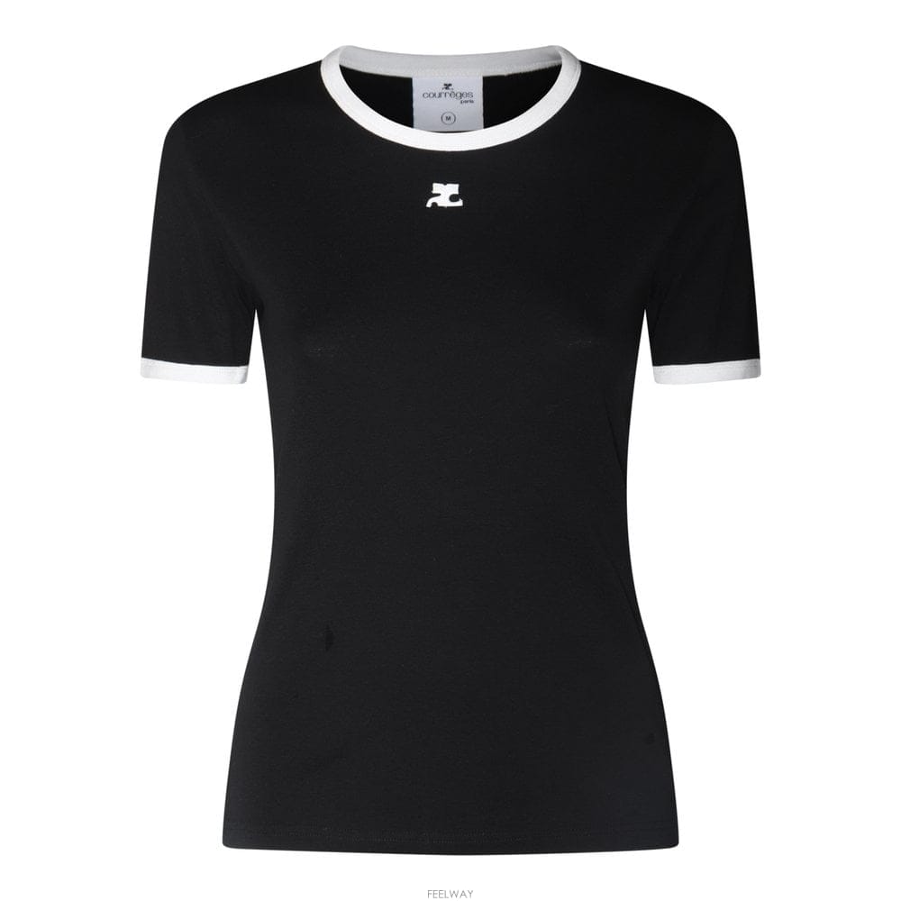 COURREGES ������ ���� & ȭ��Ʈ ��ư Ƽ���� VESJTS017JS007099 B0482291006������ ���� & ȭ��Ʈ ��ư Ƽ���� VESJTS017JS007099 B04