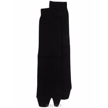메종 마르지엘라 블랙 코튼 블렌드 양말 S51TL0051S17868 B0481879662