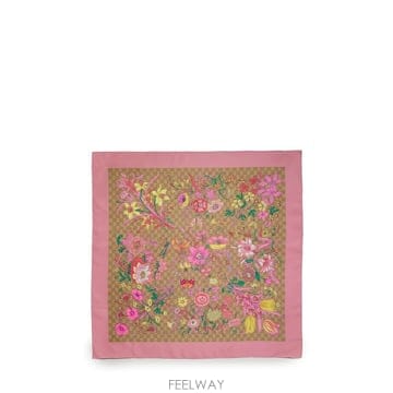 26 F/W 구찌 GG 프린트 실크 트윌 스퀘어 스카프 8747793 B0022295652