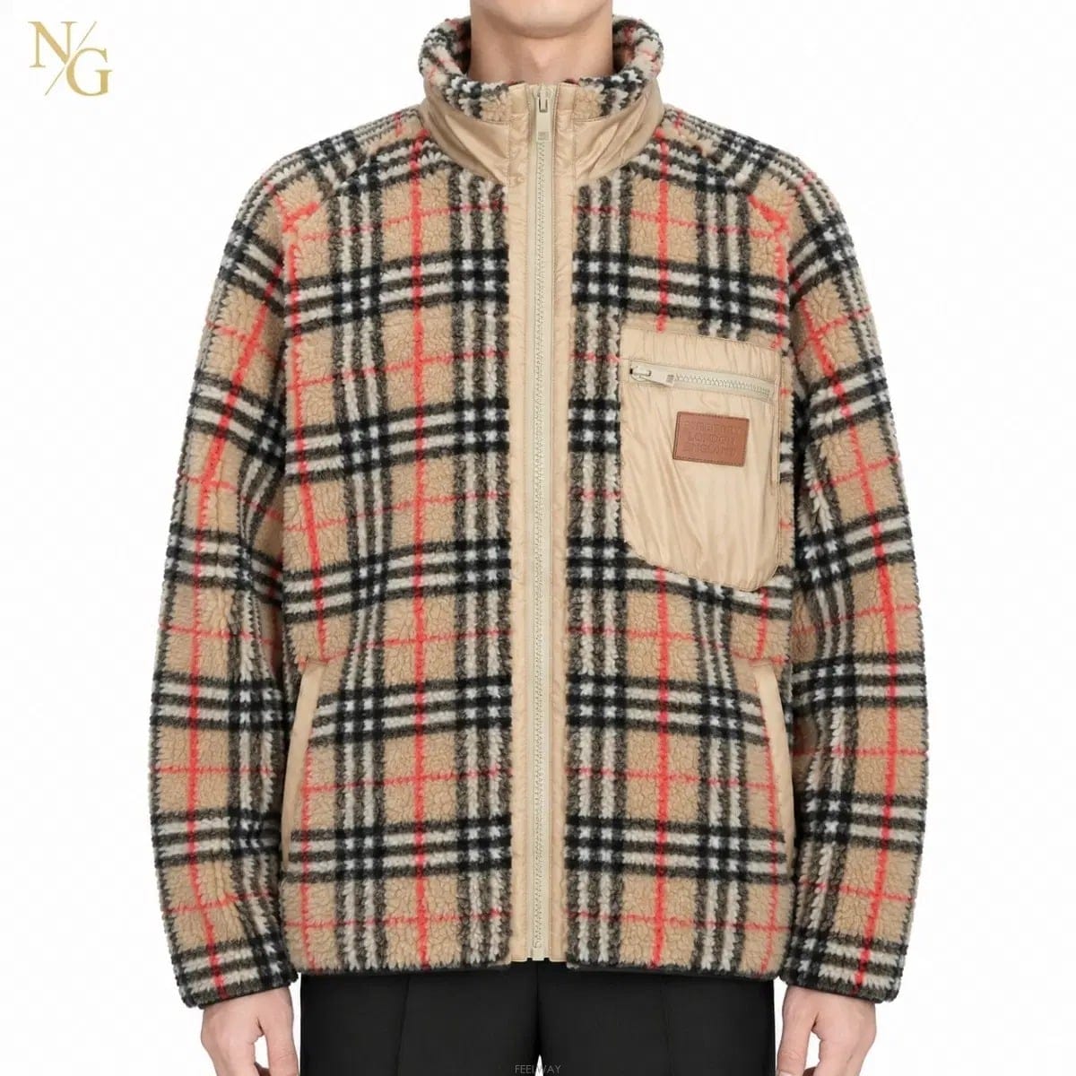 Burberry [��ǰ/�������] ������ üũ �þ �ĸ��� ���� ���� XXL / 110[��ǰ/�������] ������ üũ �þ �ĸ��� ���� ���� XX