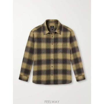 A.P.C 아페쎄 MALAURY 체크 울블렌드 플란넬 셔츠 WOAT B0082311526