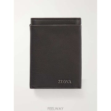 제냐 로고 풀그레인 레더 지갑 LHOTOE2146Z B0082296078