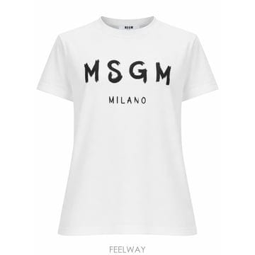 26 F/W MSGM 엠에스지엠 티셔츠 콘 로고 PENNELLATO  B0042310307