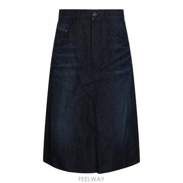 디젤 블루 데님 LONGUETTE 스커트 A25600007GF01 B0562311030