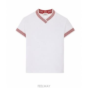26 F/W 베르사체 티셔츠 WITH 그레까 & 메두사 모티프 온 P B0012295557