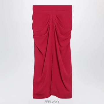 26 S/S 발렌티노 레드 미디 스커트 WITH 루시 디테일 8B0R B0052311687