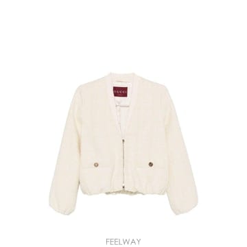 26 S/S 구찌 BOUCLEJACKET 체크 코튼 트위드 85188 B0742066822