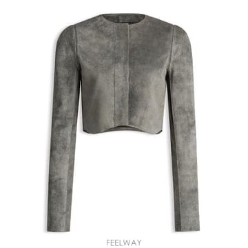 26 F/W 알라이아 테일러 자켓 벨벳 GOAT 스킨 AA9V1319 B0742205562