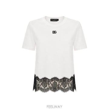 Dolce&Gabbana 26FW ��ü�ذ��ٳ� ���� Ƽ���� F8W71ZFU7EQ W0800 BIANCO OTTICO26FW ��ü�ذ��ٳ� ���� Ƽ���� F8W71ZFU7EQ W0800 BIANCO