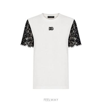 Dolce&Gabbana 26FW ��ü�ذ��ٳ� ���� Ƽ���� F8W67ZHU7SD W0800 BIANCO OTTICO26FW ��ü�ذ��ٳ� ���� Ƽ���� F8W67ZHU7SD W0800 BIANCO