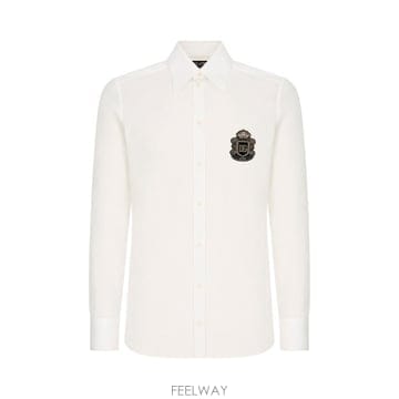 26FW 돌체앤가바나 긴팔 셔츠 G5NP9ZGK527 W0800 BIANCO OTTICO