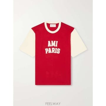 아미 LOGOAPPLIQUED 코튼-저지 티셔츠 UTS418.JE0 B0082296628