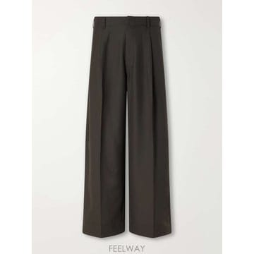 르메르 스트레이트레그 플리트 우븐 트라우저 PA1332 LF414 B0082296638